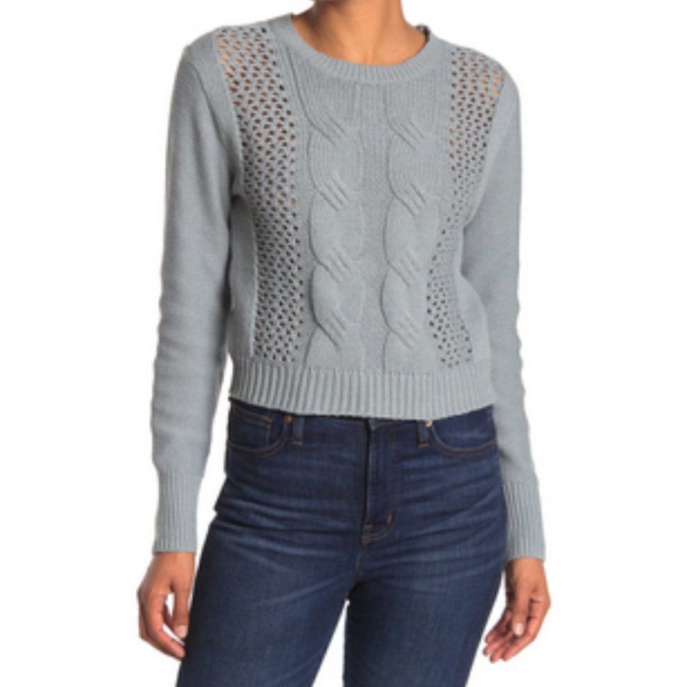 5/$25 Summer Sale!!!  Abound Cable Knit Sweater in Green Shore Size Medium‎